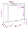 vidaXL Waschbeckenunterschrank Schwarz 60x35x60 cm Produktbild-Vorschau 8