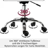 HOMCOM Friseurstuhl Salonstuhl Drehstuhl Rückenlehne Produktbild-Vorschau 4