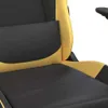 Gaming-Stuhl mit Massage & Fußstütze Schwarz Golden Produktbild-Vorschau 8