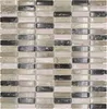 Glasmosaik mit Naturstein XIC S1252 mix graugrün 32,2x31 cm Produktbild-Vorschau 1