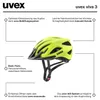Casco para bicicleta UVEX VIVA 3, color amarillo, talla Vista previa de la imagen del producto 8