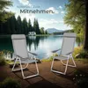 tectake® 4er Set Aluminium Gartenstuhl Maurine klappbar 73 Produktbild-Vorschau 7