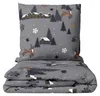 4 teilige Kuschelige Winter Bettwäsche Fleece 135x200 cm Produktbild-Vorschau 1