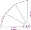vidaXL Schermatura per balcone 160 x 160 cm in poliestere Anteprima dell’immagine prodotto 6