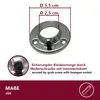 HOOZ Kleiderstange Chrom mit Halterung in 5 Längen 60 - Produktbild-Vorschau 5