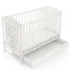 Lit bébé Hugo 60x120 cm avec barrière et tiroir | sans Voir les images du produit 2