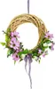 Couronne d'été en osier avec des fleurs violettes Ø25 cm Voir les images du produit 4