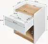 Nachttisch 'Kuorshare' 55 x 42 x 37 cm mit 1 Schublade und Produktbild-Vorschau 9