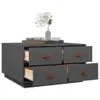 The Living Store Couchtisch Grau 80x80x45 cm Massivholz Produktbild-Vorschau 5