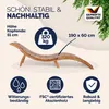CASARIA® Sonnenliege Klappbar Holz FSC®-zertifiziert 320kg Produktbild-Vorschau 2