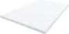 A white mattress topper with a wavy pattern on a white background. Produktbild-Vorschau