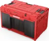 A red and black tool box with multiple compartments. Produktbild-Vorschau