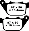 Bremsbeläge EBC Typ FA387 Standard Produktbild-Vorschau 1
