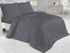 Biancheria da letto estesa Satin 140x220, 70x90cm antracite Anteprima dell’immagine prodotto 1