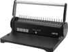 A black plastic binding machine with a silver handle is shown against a white background. Voir les images du produit