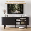 TV-Schrank mit Relief-Oberfläche, Spanplatte, ovaler Produktbild-Vorschau 4