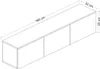 Skye Decor, Neon - White v2, Mobili TV, bianco, 160 x 35 x Anteprima dell’immagine prodotto 7