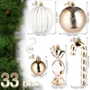 BRUBAKER 33-tlg. Weihnachtskugel Set - Christbaumschmuck Produktbild-Vorschau 2