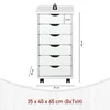 Caisson à roulettes gauche 'Simon' 35 cm Avec 6 tiroirs Voir les images du produit 3