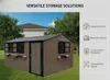 Abri de jardin en métal de 10,21 m² à toit en pente, avec Voir les images du produit 6