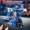 Auto della polizia telecomandata robot trasformabile 2in1 Anteprima dell’immagine prodotto 13