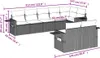 vidaXL 8-teiliges Gartensofa-Set mit Kissen, grau, Produktbild-Vorschau 8
