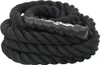 vidaXL Bojové lano čierne 9 m 6,8 kg Polyester Náhľad obrázku produktu 4