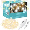 Stalattiti LED - 14,5m, 300LED, timer, IP44, bianco caldo + Anteprima dell’immagine prodotto 18
