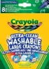 Crayola - Extra Grote Afwasbare Wasco's - 8 Stuks Productafbeelding-voorbeeld 3