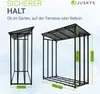 Juskys Kaminholzregal mit Dach 185x70x185 cm, 2,4 m³, Produktbild-Vorschau 4