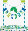 Dinosaurier blau & grün Kuchendeko Produktbild-Vorschau 1