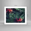 Poster - Poster ohne Rahmen - Exotisch Blumen Blätter - Produktbild-Vorschau 4