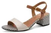 Tamaris Damen Sandalette Sandale Metallic Lack Blockabsatz Produktbild-Vorschau 1