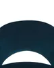 A close-up view of the top portion of a dark blue upholstered chair. Náhľad obrázku produktu