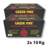 GREEK FIRE Premium Grill Holzkohlebriketts 2 x 10 kg Produktbild-Vorschau 1