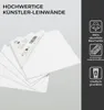 H&S Leinwand zum Bemalen - 5er Set - Weiße Produktbild-Vorschau 3