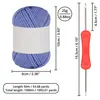 Kurtzy 20er Pack Bunte Wolle zum Häkeln - Häkelnadel 3 mm Produktbild-Vorschau 2