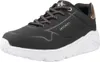 A single black Skechers Uno Lite sneaker with white soles and rose gold accents is shown from a side-angle on a white background. Voir les images du produit