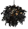 Lustre LEAVY noir et doré 4xE14x28W en métal, dimensions : Voir les images du produit 19