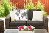 MuchoWow® Outdoor Kissen - Weltkarte - Blumen - Holz - Produktbild-Vorschau 5