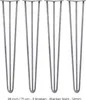 4 x Tafelpoten van 71 cm, model "Hairpin", met 3 strepen - Productafbeelding-voorbeeld 1