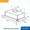 Exquisit Dunstabzugshaube, 59,5 cm, LED-Beleuchtung, 2 Produktbild-Vorschau 4