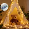 Guirnalda navideña con 20 LEDs, estrellas de papel en color Vista previa de la imagen del producto 4