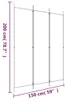 vidaXL 3-dielne tienidlo čierne 150x200 cm Látka Náhľad obrázku produktu 6
