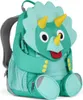 A green dinosaur-shaped backpack for children. Produktbild-Vorschau