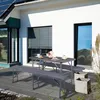 Zahradní stůl Relaxdays, vzhled dřeva, hranatý, VxŠxH: 74 x Náhled obrázku produktu 6