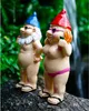 Gnomi da giardino 2-pack divertente giardino figure gnomo Anteprima dell’immagine prodotto 3