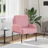 vidaXL Sofas mit Kissen 55cm Rosa Sperrholz Produktbild-Vorschau 2