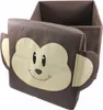 Kinder Aufbewahrungsbox Stoffbox Spielzeugbox Hocker Monkey Produktbild-Vorschau 1