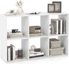 A white cube bookshelf filled with various decorative items and books. Náhľad obrázku produktu